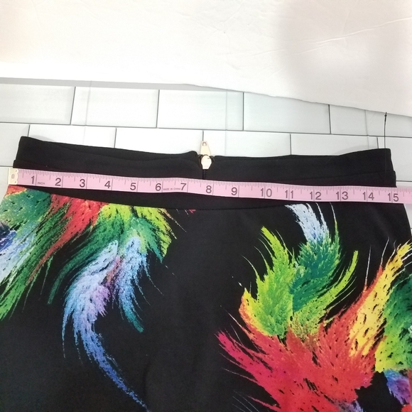 Carmen Marc Valvo Peacock Skirt 8 - Picture 8 of 10